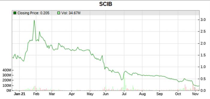 SCIB 1 year price